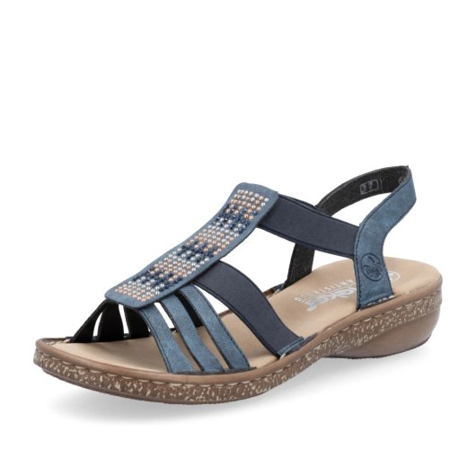 Sandały damskie Rieker 628G7-14 wygodne modne