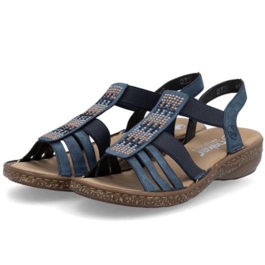 Sandały damskie Rieker 628G7-14 wygodne modne