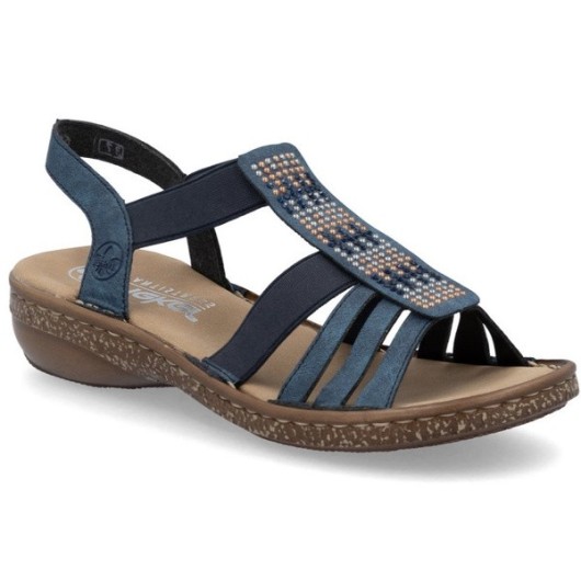 Sandały damskie Rieker 628G7-14 wygodne modne
