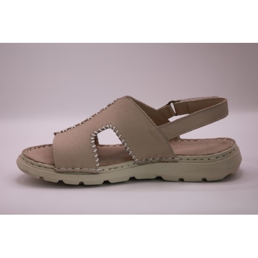 Wygodne sandały damskie beżowe Loretta Vitale  K253