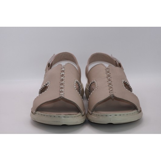 Wygodne sandały damskie beżowe Loretta Vitale  K253