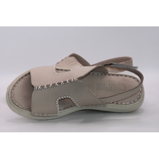 Wygodne sandały damskie beżowe Loretta Vitale  K253