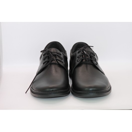 Tradycyjny pantofel męski czarny skórzany Lavaggio 2315