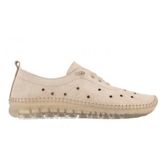 LORETTA VITALE ES/100 PÓŁBUTY DAMSKIE SKÓRZANE AŻUROWE