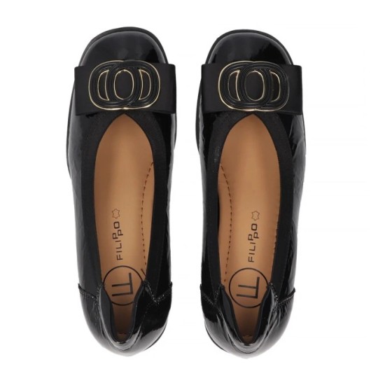 Skórzane czółenka Filippo DP6960/25