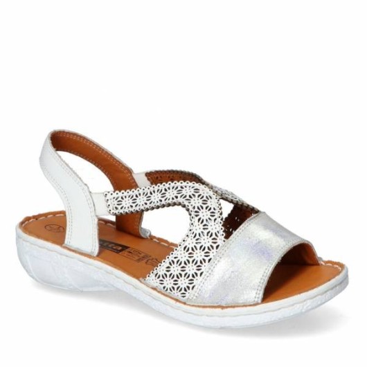 Sandały damskie Loretta LO6648-15 białe