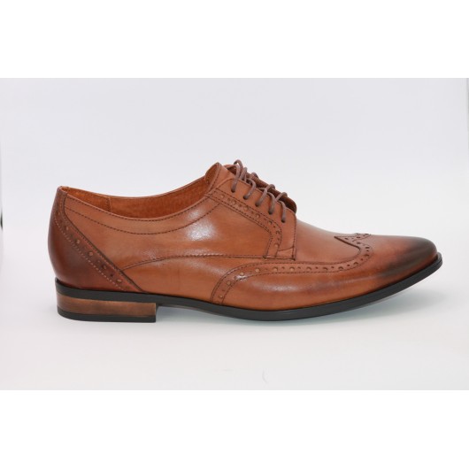 Buty wizytowe męskie Balak skórzane brązowe