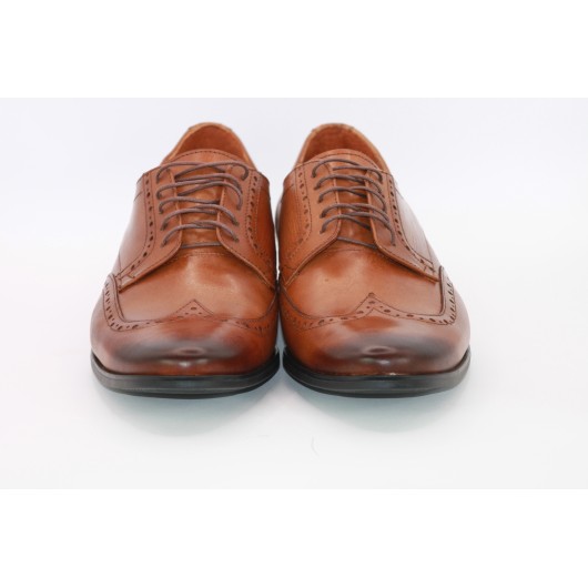 Buty wizytowe męskie Balak skórzane brązowe