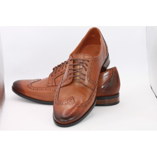 Buty wizytowe męskie Balak skórzane brązowe