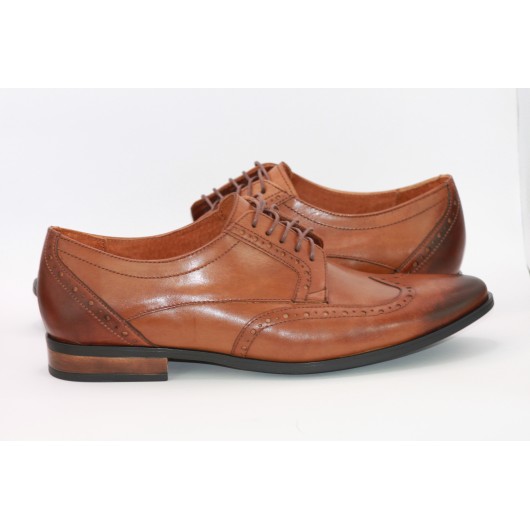 Buty wizytowe męskie Balak skórzane brązowe