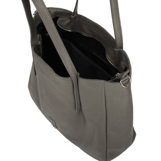 Torebka  Toscanio skórzana szara TOS  F119