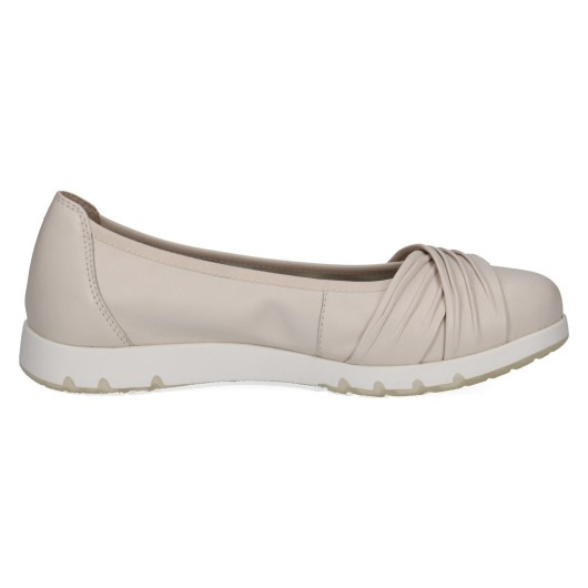 Półbuty damskie Caprice 9-22118-44 beżowe skórzane
