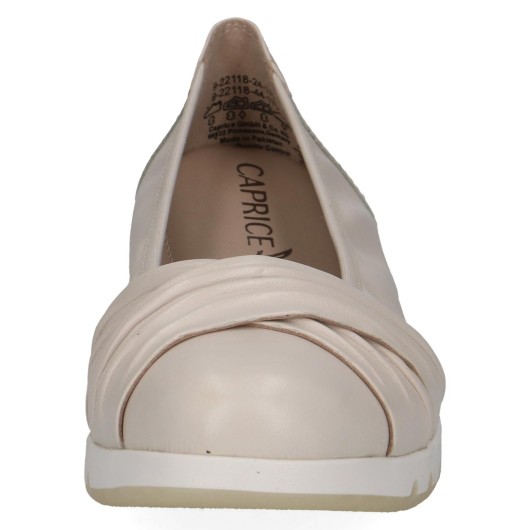 Półbuty damskie Caprice 9-22118-44 beżowe skórzane