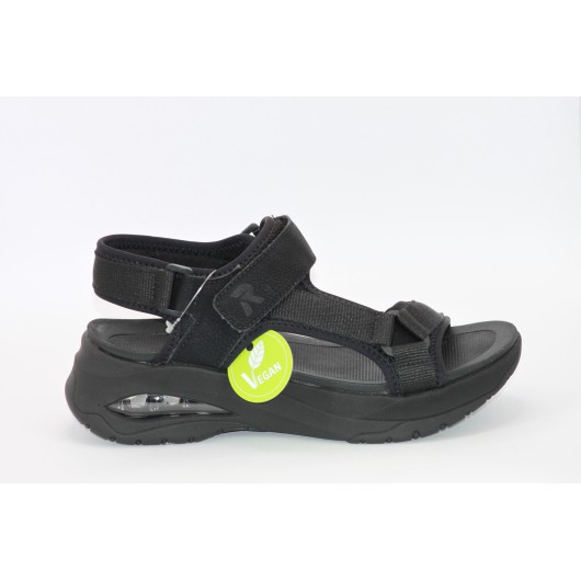 Komfortowe sandały na platformie Rieker W3151-00