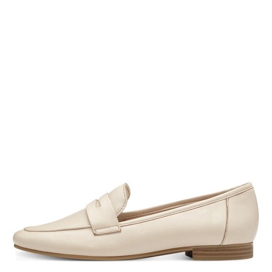 Wygodne mokasyny beżowe Marco Tozzi 2-24218-42