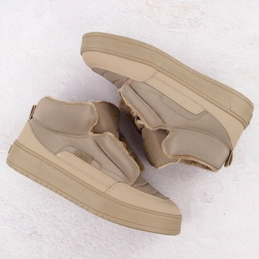 Botki beżowe ocieplane Big star