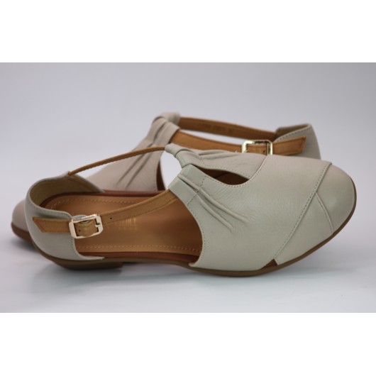 Półbuty damskie z wolnym bokiem Loretta Vitale skórzane