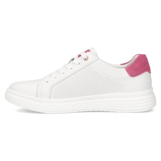 Skórzane sneakersy Filippo DP6860/25 WH FH białe