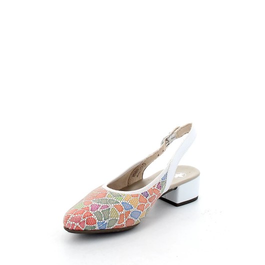 Sandałki Rieker 47060-90 bez pięty skóra