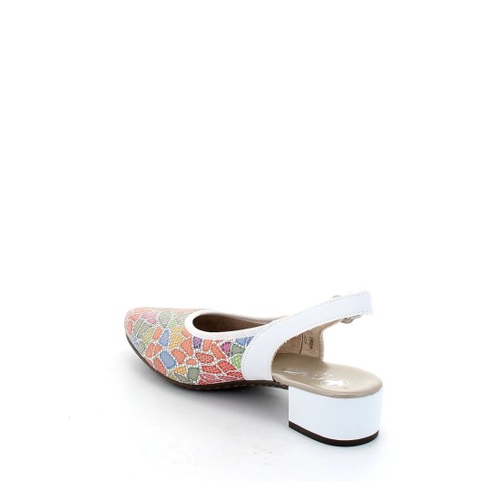 Sandałki Rieker 47060-90 bez pięty skóra