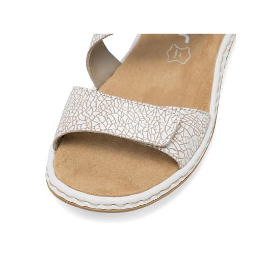 Sandałki damskie skórzane Rieker 659c7-81