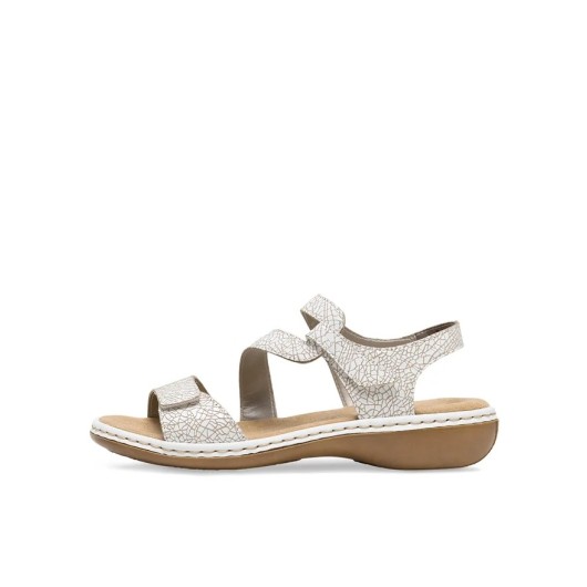Sandałki damskie skórzane Rieker 659c7-81
