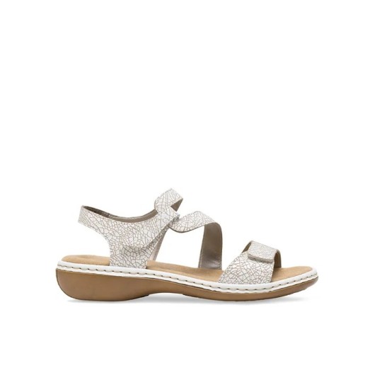 Sandałki damskie skórzane Rieker 659c7-81