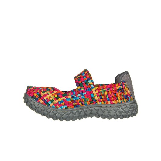 Półbuty Rock Over Rainbow Mix Wielokolorowe, Materiał