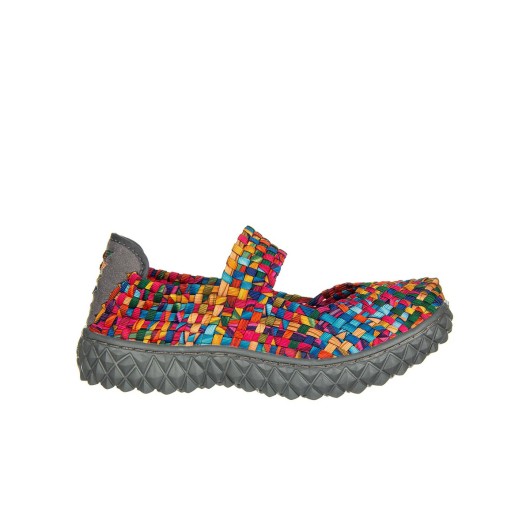 Półbuty Rock Over Rainbow Mix Wielokolorowe, Materiał