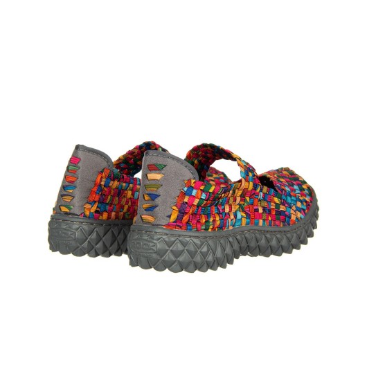 Półbuty Rock Over Rainbow Mix Wielokolorowe, Materiał