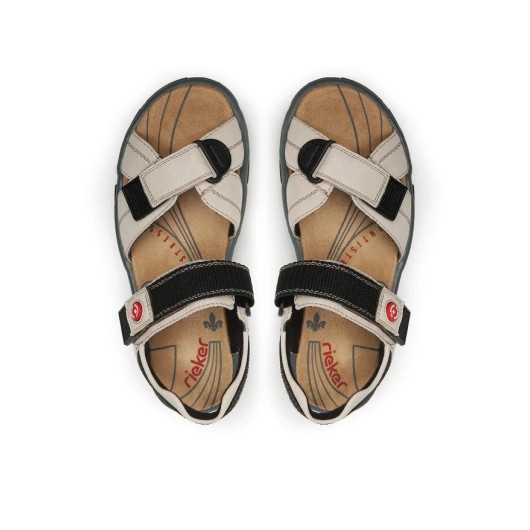 Oryginalne sandały Rieker 68851-80 beżowe