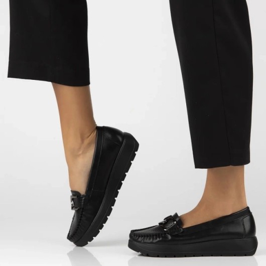 Skórzane mokasyny Filippo czarne skórzane