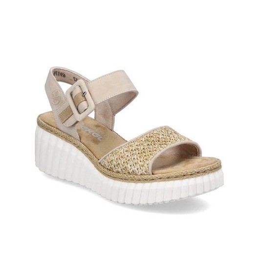 Sandały damskie Rieker69176-62 na koturnie