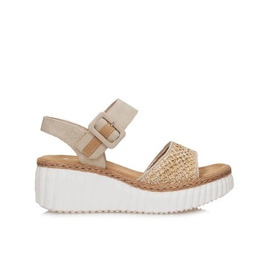 Sandały damskie Rieker69176-62 na koturnie