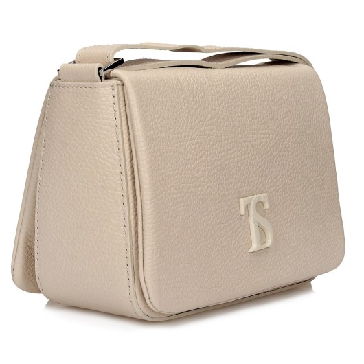 Torebka damska skórzana Toscanio F150 kremowa