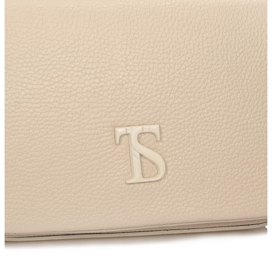 Torebka damska skórzana Toscanio F150 kremowa