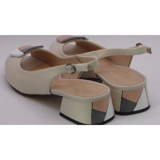 Sandałki damskie wizytowe skórzane Loretta Vitalle C3822