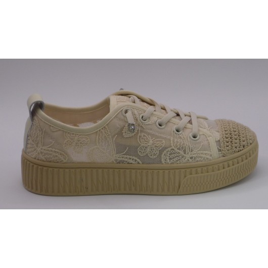 Trampki ażurowe Loretta Vitale beżowe