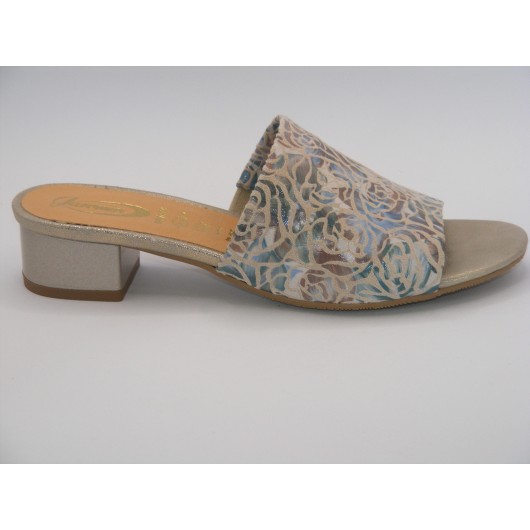 Jaromin Modny kalpek na niskim obcasie z motywem kwiatowym do rozm.42