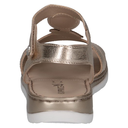 CAPRICE 9-28154-42 sandały damskie skórzane złote