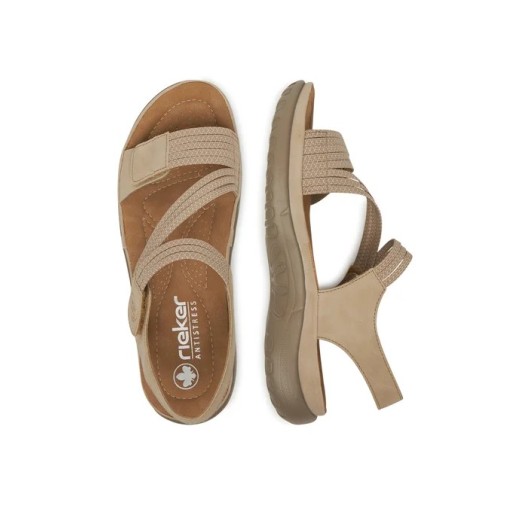 Oryginalny sandał Rieker64870-62 beż