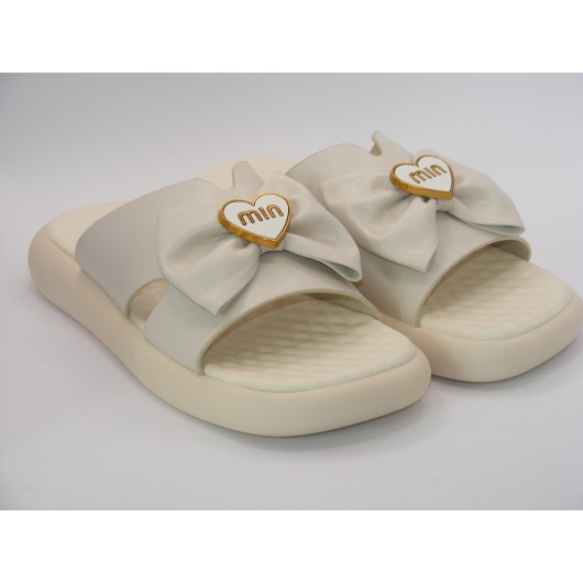 Klapki damskie beżowe wygodne na paltformie Loretta Vitale w9917