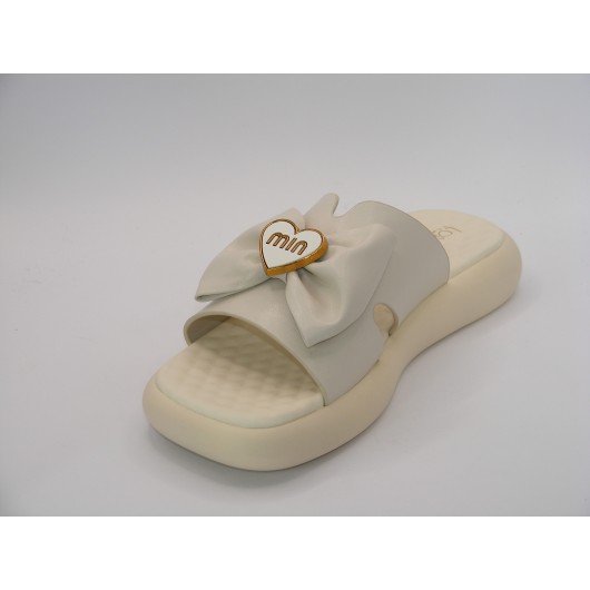 Klapki damskie beżowe wygodne na paltformie Loretta Vitale w9917