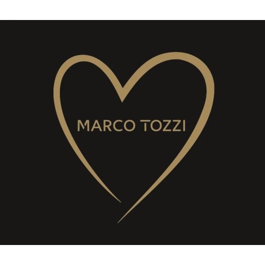 Sandałek wizytowy czarny z ozdobą Marco Tozii2-28385-44