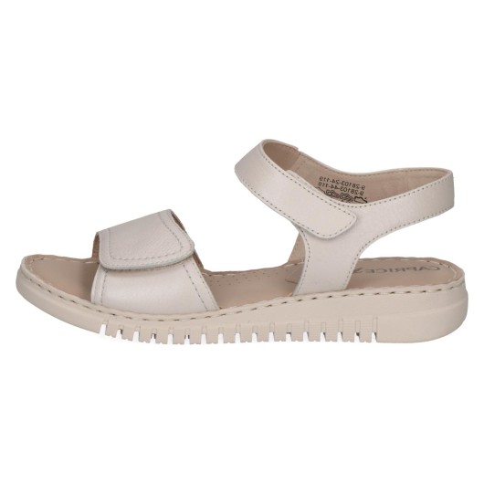 Beżowe sandały Caprice 9-28102-44 – skórzane, wygodne i eleganckie