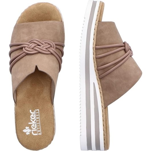 Klapki damskie Rieker V0297-62 – stylowe, wygodne i idealne na lato