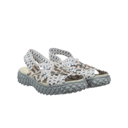 Sandały Rock Dakota Rose Platinum 032055, Szary, Materiał