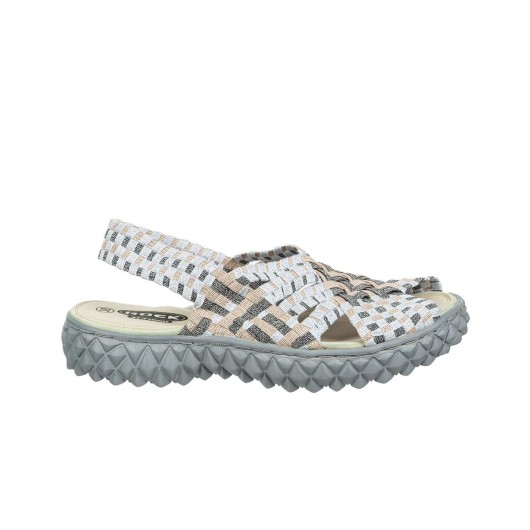 Sandały Rock Dakota Rose Platinum 032055, Szary, Materiał
