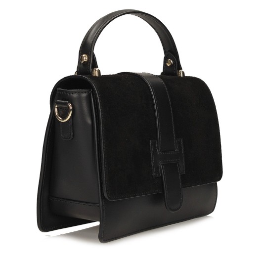 Torebka skórzana Toscanio G03 czarna
