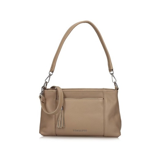 Torebka skórzana Toscanio G65 beżowa